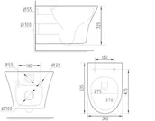 Miski WC - Lavita Livia 53,5x36 5900378308034 - miniaturka - grafika 1