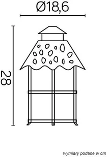 Su-Ma głowica lampy TOLEDO (K 1018 R) - Lampy ogrodowe - miniaturka - grafika 3
