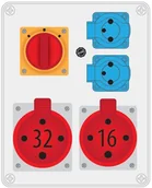 Rozdzielnie elektryczne - Pawbol Rozdzielnica R-BOX 240 2x250V 1x32A/4p 1x16A/4p L-0-P B.1615W B.1615W - miniaturka - grafika 1