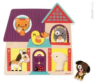 Janod Puzzle muzyczne Moi mali przyjaciele - Instrumenty muzyczne dla dzieci - miniaturka - grafika 5