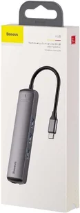 Baseus Adapter HUB 6w1 USB-C na 3x USB 3.0 + HDMI + RJ45 + USB-C PD 10073X23 - Adaptery i przejściówki - miniaturka - grafika 9