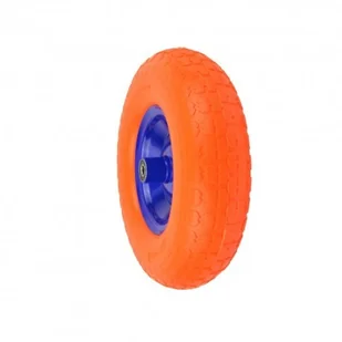 GEKO Koło do taczki pełne 4.00-6 PU pomarańczowe 2279 G71027 - Pozostałe wyposażenie warsztatu - miniaturka - grafika 3