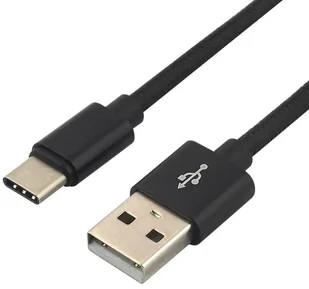 everActive Kabel przewód pleciony USB USB-C Typ-C everActive CBB-1CB 100cm z obsługą szybkiego ładowania do 3A czarny CBB-1CB - Kable USB - miniaturka - grafika 4