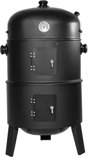 tectake Grill na węgiel drzewny, wędzarnia, parowar 3w1 - czarny 400820 - Grille - miniaturka - grafika 3