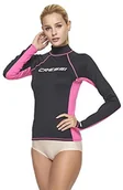Pływanie - Cressi damskie Lady Long Rash Guard do pływania surfowania po Internecie nurkowania-długie rękawy, różowy, XL/5 (44) XLW474405 - miniaturka - grafika 1