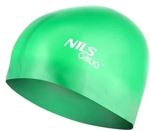 AQUA NILS Czepek NILS SH74 Ciemnozielony - Pływanie - miniaturka - grafika 2