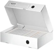 Pudła i kartony archiwizacyjne - Leitz Pudełko archiwizacyjne Infinity 80mm otwierane od szerszej strony 61000000 - miniaturka - grafika 1