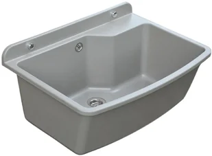 Zlewozmywak Zlew Gospodarczy Maximus 61cm komora - Zlewy i komory gospodarcze - miniaturka - grafika 3