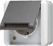 Gniazdka elektryczne - Jung JUNG 820 W gniazdo wtykowe z zestykiem ochronnym 820W - miniaturka - grafika 1