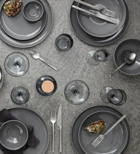 Blomus RO Talerz Obiadowy 27 cm Szary Sharkskin 64001 - Talerze - miniaturka - grafika 4