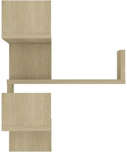 VidaXL Lumarko Narożna półka ścienna, dąb sonoma, 40x40x50 cm, płyta wiórowa 807229 VidaXL - Półki do salonu - miniaturka - grafika 6