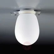 Lampy sufitowe - Milan BANO - lampa sufitowa ze szkłem opalowym - miniaturka - grafika 1