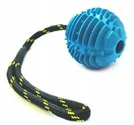 Zabawki dla psów - Gumowa piłka Sznur Gryzak Aport zabawka psa Atomic - miniaturka - grafika 1