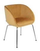 Fotele i krzesła biurowe - Grospol Krzesło Jula 4L na metalowych nóżkach do jadalni do biura 5963 - miniaturka - grafika 1