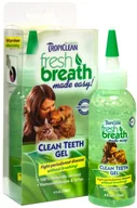Higiena jamy ustnej zwierząt - Tropiclean Fresh Breath Clean Teeth Gel - żel do higieny jamy ustnej psów i kotów - miniaturka - grafika 1
