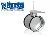 Akcesoria do wentylacji i klimatyzacji - ALNOR Przepustnica zamykająca 200mm z uszczelkami i podstawką na siłownik DASML-200 - miniaturka - grafika 1