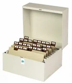 Zakładki indeksujące - Exacompta Index card tray mała, DIN A6, szare 54712E - miniaturka - grafika 1