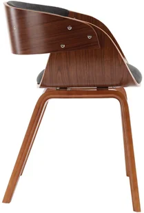 vidaXL Krzesła do jadalni 6 szt., drewniana rama, szare, tkanina - Krzesła - miniaturka - grafika 4