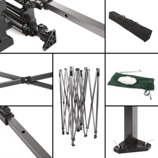 Home&Garden Namiot handlowy 450 x 300 cm granatowy 839682 - Pawilony ogrodowe - miniaturka - grafika 4