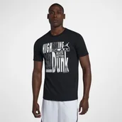 Koszykówka - Nike Męski T-shirt do koszykówki Jordan High Flying - Czerń 939616-010 - miniaturka - grafika 1