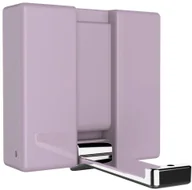 Wieszaki łazienkowe - Wenko Pojedynczy wieszak ścienny firmy z serii ALPHA Grey ze magnetycznym składanym uchwytem 50556100 - miniaturka - grafika 1