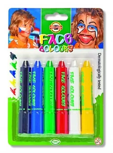 Koh-I-Noor Kredki do malowania twarzy 6 kolorów - Kredki, ołówki, pastele i pisaki - miniaturka - grafika 3