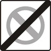 Wyposażenie miejsc publicznych - Znak drogowy zakazu B-40 Koniec strefy ograniczonego postoju - miniaturka - grafika 1