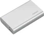 Ładowarki do telefonów - Aukey PB-AT10 Grey ultraszybki aluminiowy Power Bank | 10050 mAh | 3xUSB | 5.4A | Quick Charge 3.0 | kabel micro USB - miniaturka - grafika 1