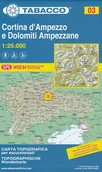 Atlasy i mapy - Cortina d' Ampezzo e Dolomiti Ampezzane, 1:25 000 Tabacco - miniaturka - grafika 1