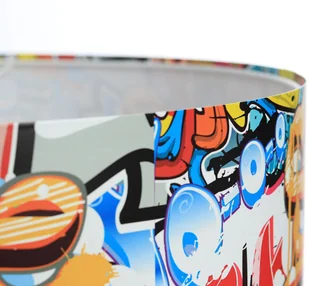 EULUNA Lampa wisząca Graffiti z kolorowym nadrukiem foto - Lampy sufitowe - miniaturka - grafika 3