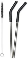 Akcesoria turystyczne - Klean Kanteen Straw 2 Pack 8mm, srebrny/czarny 2022 Akcesoria do kuchni turystycznej 1009655 - miniaturka - grafika 1