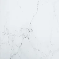 Meble modułowe i akcesoria - vidaXL Lumarko Blat stołu, biały, 70x70 cm, 6 mm, szkło ze wzorem marmuru 322256 - miniaturka - grafika 1