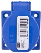 Gniazdka elektryczne - PCE Polska sp. z o.o. Gniazdo tablicowe 10/16A 2P+Z 230V niebieskie IP44 1050-0bs schuko - miniaturka - grafika 1