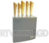Noże kuchenne - Kassel 93307 Zestaw 5 noży w lakierowanym bloku drewnianym - miniaturka - grafika 1