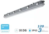 Oprawy, klosze i abażury - v-tac Oprawa Hermetyczna LED V-TAC SAMSUNG CHIP M-SERIES 36W 120cm 120LM/W CL SS Clip VT-120136 4000K 4320lm - miniaturka - grafika 1