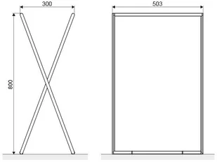 Excellent Wieszak na ręczniki wolnostojący KROS DOEX.1800SN - Wieszaki łazienkowe - miniaturka - grafika 4