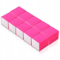 Akcesoria do paznokci - Blok polerski kostka polerka 120/120 różowy 2 szt - miniaturka - grafika 1