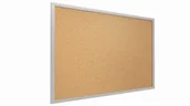 Tablice i flipcharty - Allboards Tablica korkowa 60x40 cm rama drewniana lakierowana SZARA TK64GREY - miniaturka - grafika 1