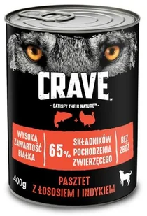 Crave CRAVE puszka 400g pasztet z łososiem i indykiem pełnoporcjowa mokra karma bezzbożowa dla dorosłych psów) - Mokra karma dla psów - miniaturka - grafika 3