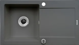 Pyramis MIDO 76x44 1B 1D szary 070054401 - Zlewozmywaki - miniaturka - grafika 2