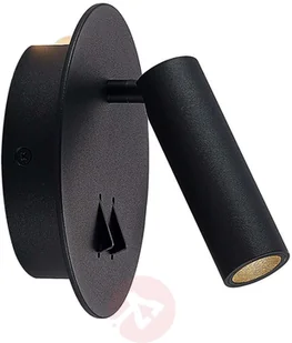 Lucande Lucande Magya kinkiet LED czarny, 2-pkt. okrągły - Lampy ścienne - miniaturka - grafika 2