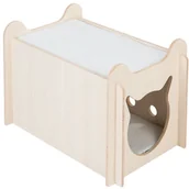 Legowiska dla kotów - zooplus Exclusive Domek dla kota Peekaboo - Dł. x szer. x wys.: 61 x 40 x 40 cm - miniaturka - grafika 1
