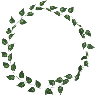 vidaXL Sztuczne gałązki epipremnum, 5 szt., zielone, 300 cm - Sztuczne kwiaty - miniaturka - grafika 3