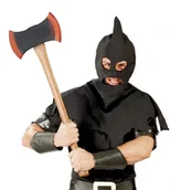 Dodatki do strojów karnawałowych - GUIRCA Podwójny topór kata, wojownika TOP/3113-G - miniaturka - grafika 1