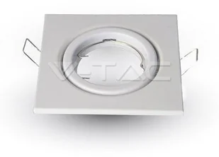 v-tac Oprawa Oczko V-TAC GU10 Kwadrat Ruchoma Biała VT-7227 - Oprawy, klosze i abażury - miniaturka - grafika 3