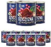 Mokra karma dla psów - JOHN DOG John Dog Berry Adult dziczyzna z malinami 800g PJON018_PAK12 - miniaturka - grafika 1