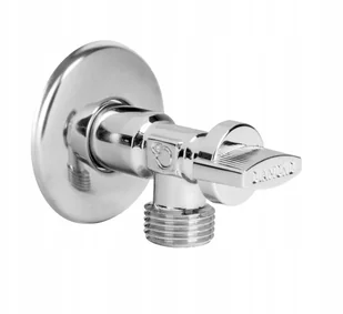 Zawór Kulowy Kątowy Do Baterii 1/2X3/8 Chrom - Rury - miniaturka - grafika 2