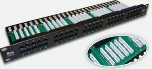 A-LAN Patch panel PK007 (1U; 19"; kat. 3; UTP; 50xRJ-45) PK007 - Szafy rack - miniaturka - grafika 6