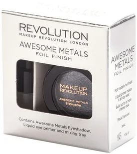 Makeup Revolution Awesome Metals Black Diamond - Cienie do powiek - miniaturka - grafika 3