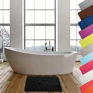 Dywaniki łazienkowe - MSV dywanik łazienkowy Kiesel kamienia, czarny, 40 x 60 cm 141075 - miniaturka - grafika 1